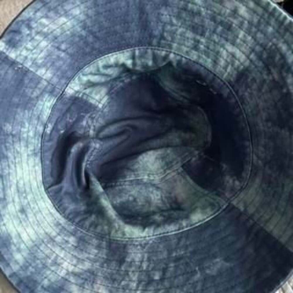 Roxy Aloha Sunshine Reversible Bucket Hat - Tie-Dye / Solid Blue - Picture 2 of 4